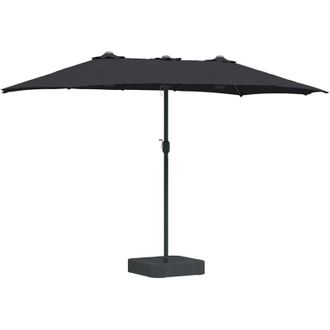 vidaXL Parasol De Jard&iacute;n Negro 385 X 209 X 244 Cm Tela Vidaxl