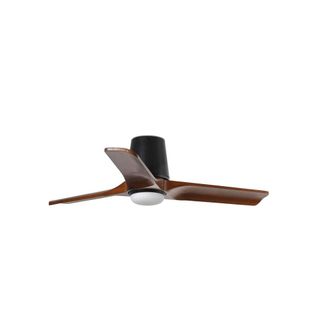 Netlighting Heywood Tub 90cm LED Ceiling Fan Black Walnut Blades