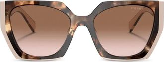 Prada gradient rectangular-frame sunglasses - Beige