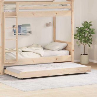 vidaXL Bed Frame Brown 75 x 190 cm Solid Pine wood Vidaxl