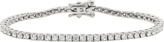 Made by Mary CZ Prong Set Tennis Bracelet in Silver at Nordstrom, Size 7