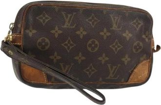 Louis Vuitton Pre-owned Clutches, female, Brown, Size: ONE SIZE Pre-owned Canvas Clutch