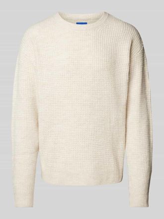 Jack & Jones Jack & Jones Strickpullover mit Strukturmuster Modell OLLIE in Offwhite, Größe XL