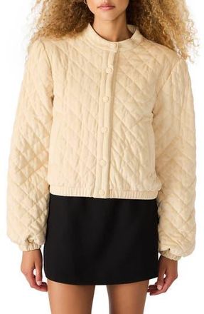 Steve Madden Brylee Quilted Jacket in Irish Cream at Nordstrom Rack, Size X-Large