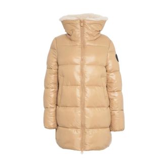 Save The Duck Parkas, female, Beige, Size: 3XS Bonita Coat