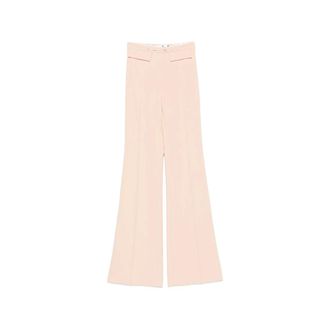 Elisabetta Franchi Broeken, Dames, Roze, XL, Wijde broek