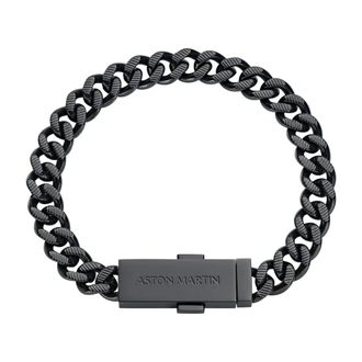 Aston Martin AML Icon Bracelet - Heren - Armbanden - Zwart - ONE Size - Accessoires