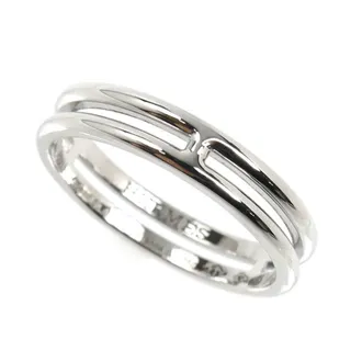 Herm&egrave;s White Gold (18K) Band Ring (Pre-Owned)