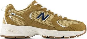 New Balance Unisex 530 en Marr&oacute;n/Azul, Cuero, Talla 37.5