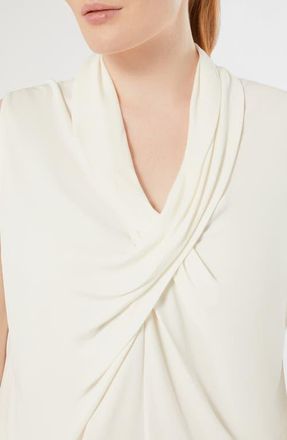 Marina Rinaldi Panetto Twist Shell in Ivory at Nordstrom, Size Xx-Large