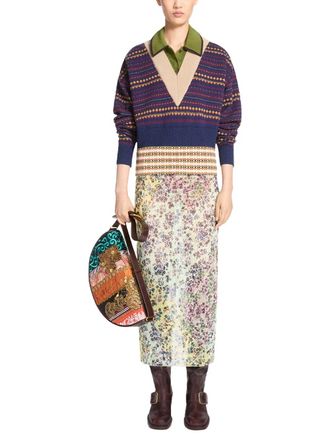 Dries Van Noten Jacquard Knit Sweater