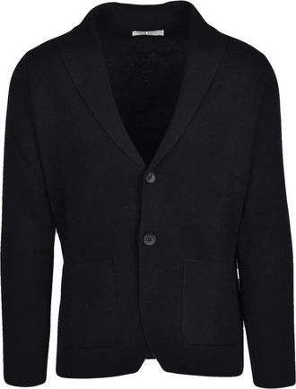FILIPPO DE LAURENTIIS Giacca in lana - Heren - Vesten - Zwart - M - Wol - Truien & Vesten