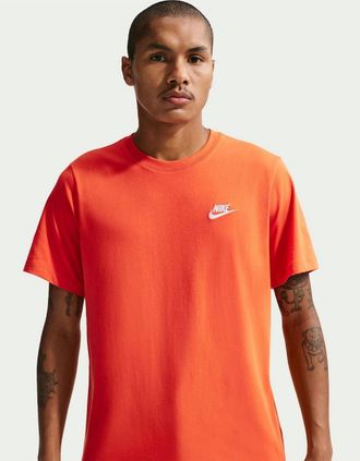 Nike Mens Mens Club T-Shirt - Orange - Size: 42