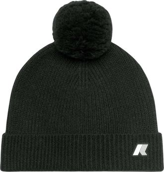 K-Way Rib Knit Beanie - Heren - Hoeden - Groen - S - Wol - Accessoires