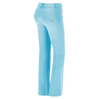 Freddy Pantaloni push up WR.UP flare vita bassa gabardine effetto used