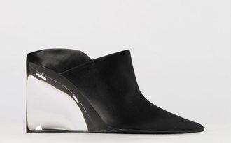 Alaia Mules Invisible in raso