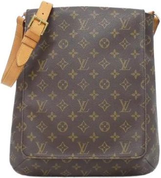Louis Vuitton Pre-owned Cross Body Bags, female, Brown, Size: ONE SIZE Pre-owned Canvas Cross Body Bag