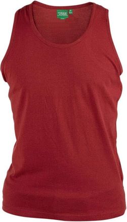 Generic Mens Long Length Pure Cotton Muscle Vest Big Plus Sizes Medium to 8XL Red