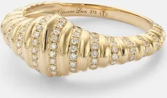 Yvonne L&eacute;on Yvonne L&eacute;on Chevali&egrave;re Nano 9kt gold ring with diamonds