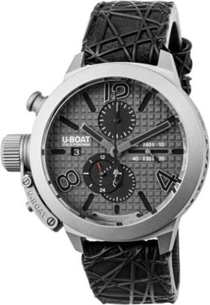 U-Boat Classico Chronograph Automatic Grey Dial Mens Watch 3002