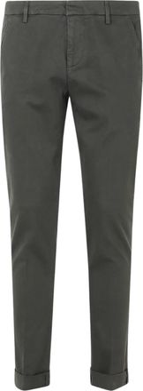 Dondup Grey Gaubert Cuffed Slim Chino Pants