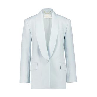 Zimmermann Blazers, female, Blue, M, Sea Foam Tuxedo Jacket