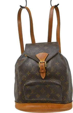 Louis Vuitton Vintage Montsouris Backpack Monogram Canvas Brown Canvas Backpack Bag (Pre-Owned)