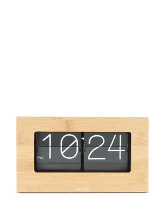 Karlsson Boxed Flip clock - unisex - Bamboo - OS - Black