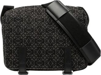 Loewe Pre-owned Crossbody Bag - Dames - Vintage Schoudertas - Zwart - ONE Size - Leer - Vintage