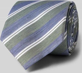 Joop Krawatte aus Seide-Leinen-Mix im Allover-Look (8 cm) in Lind, Gr&ouml;&szlig;e 1