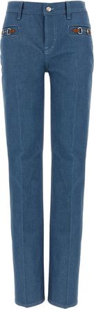 Gucci Light Blue Straight Mid Rise Jeans