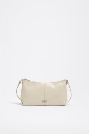 Bimba & Lola Leather Mini Crossbody Bag in Ivory at Nordstrom