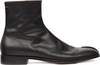 Maison Margiela Black Leather Ankle Boots