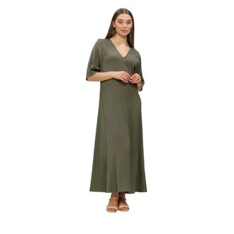 Drykorn Tivona Maxi Jurk - Dames - Maxi kleedjes - Groen - S - Kleedjes