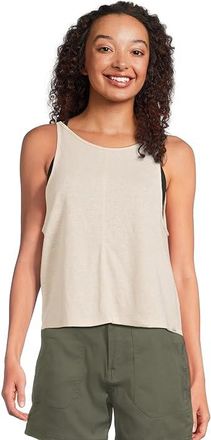 Prana New Moon Tank Top Womens Clothing Almond : MD, Hemp/Lyocell/Polyester