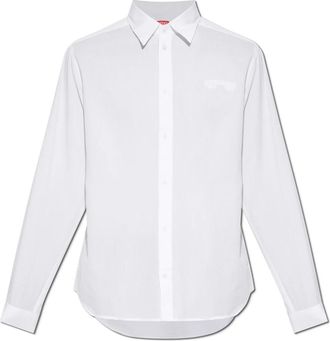 Diesel S-Simply-Jmck Shirt - Heren - Zakelijke Overhemden - Wit - M - Overhemden