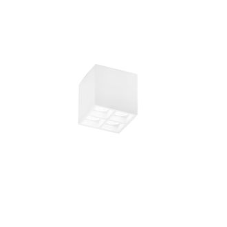 Luce-Ambiente-Design Plafonera Componible Hapis en Yeso Blanco Pintable 10.5x10.5x11 Cm