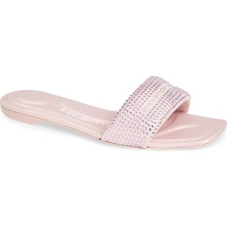 Alexander Wang Vy Crystal Embellished Slide Sandal in Light Pink at Nordstrom Rack, Size 7Us / 37Eu