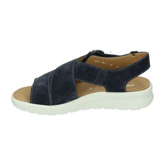 Hartjes Schoenen, Dames, Blauw, 38 EU, Su&egrave;de, 132.1802/30 Flat Sandal