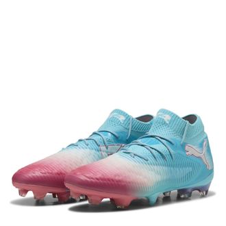 Puma Mens 8 Ultimate Adults Firm Ground Football Boots in Blue/White - Size UK 10.5