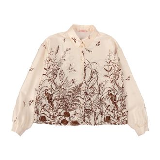 Liu Jo Dames, Blouses & Shirts, Beige, Maat: L Poliester