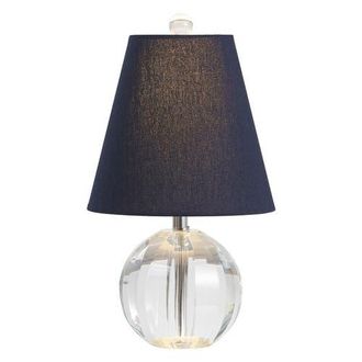 Jonathan Y Designs Goddard 16 Crystal Ball/Metal LED Table Lamp in Clear/navy at Nordstrom
