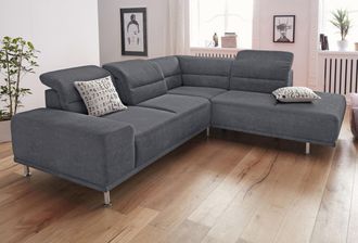 Sit&more Ecksofa »Mariola L-Form« mit Federkern und Ottomane, inklusive Sitztiefenverstellung