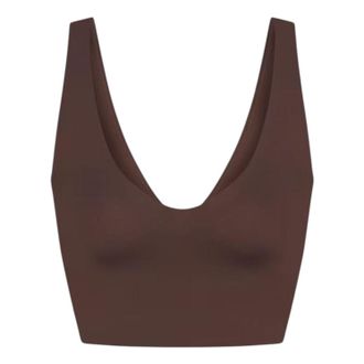 Nike (WMNS) Nike x SKIMS Matte V-Neck Bra Dark Sepia BALLL8616W-DSP