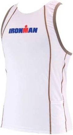 TYR Mens Ironman Multisport Tank In White
