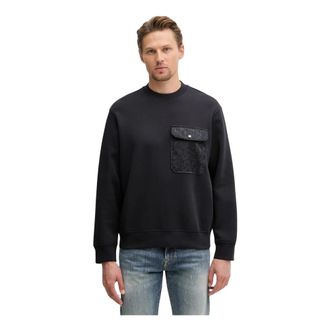 A|X Armani Exchange Hoodies & sweatvesten, Heren, Blauw, 2Xl, Katoen, Sweatshirt met logozak