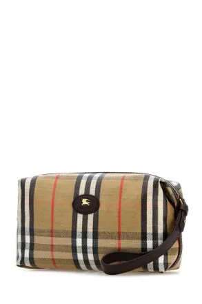Burberry 8120003 A2021 Sandpeat Cotton Viscose Linen Beauty Case Accessory