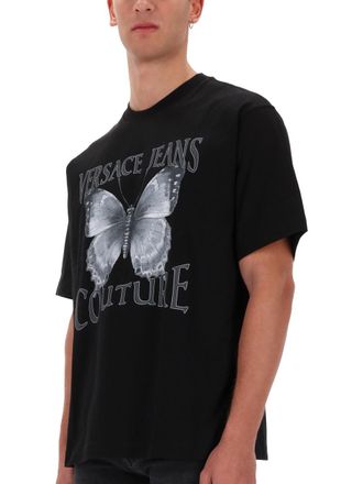 Versace Jeans Couture Butterfly Logo T-Shirt - Black