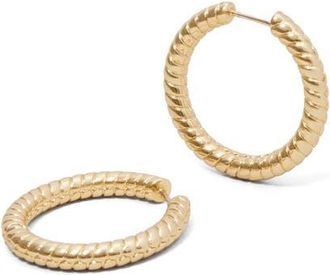 Jennifer Fisher Madison Avenue Huggie Hoop Earrings in Yellow Gold at Nordstrom