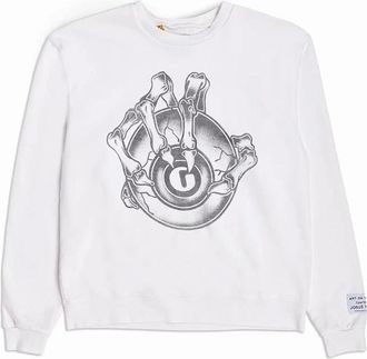 Gallery Dept. Mens Gallery Dept G Ball Crewneck Sweatshirt in White - Size: M